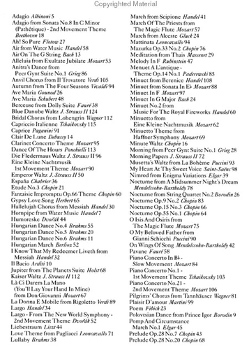 Classical Music Fake Book (violin, Chords)