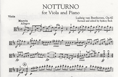 Beethoven, Ludwig: Notturno Op.42 (viola & piano)