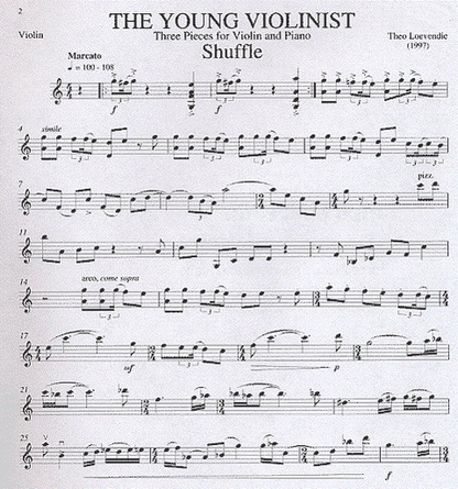 Loevendie, Theo: Young Violinist-Three Pieces for Violin & Piano