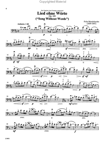 Cheney, Carey: Solos for Young Cellists Volume 6 (cello & piano)