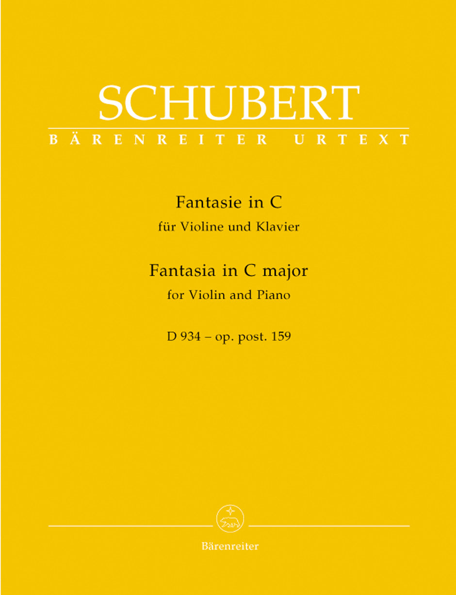 Schubert, Franz: Fantasia in C Major D934, Op.159 (Violin & Piano) Barenreiter Urtext
