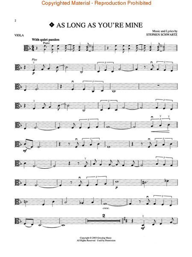 Schwartz, Stephen: Wicked (viola & CD)
