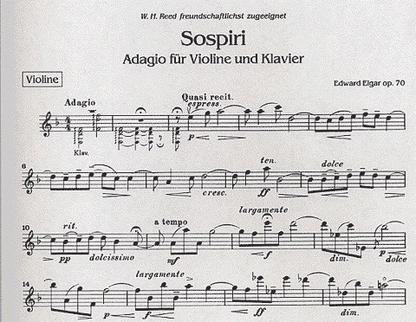 Elgar, Edward: Sospiri Op.70 (violin & piano)