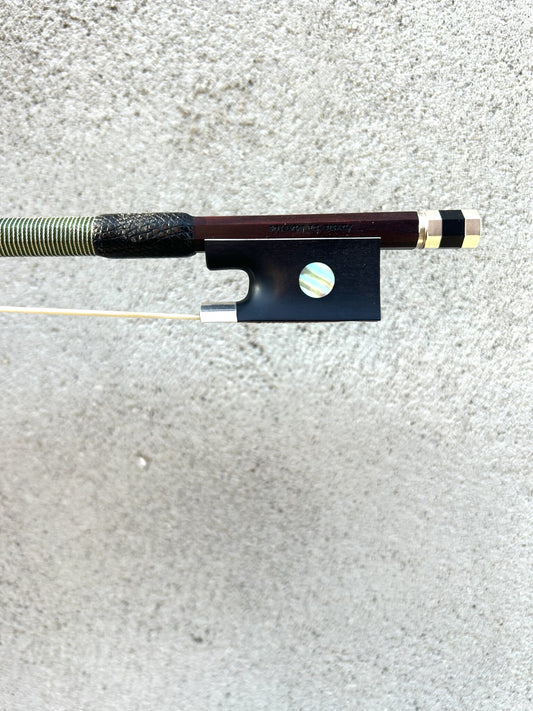 ALYSIO De MATTOS viola bow, Pernambuco / Ebony / Silver, (square heel), 71.6g, Rio / Paris, BRAZIL