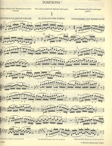 Sevcik, O. (Edited by Jaroslav Foltyn): Violin Studies Op.1 No.3 (violin) Barenreiter