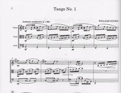 Ryden, William: 6 Tangos (violin, viola, cello)score & parts