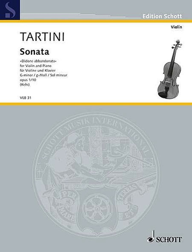 Tartini, Giuseppe: Sonata Op.1#10 Didone Abbandonata (violin & piano)