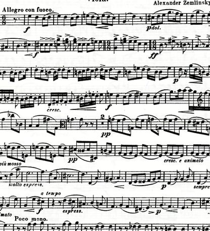 Zemlinsky, Alexander: String Quartet No.1 in A Op.4 (set of parts)
