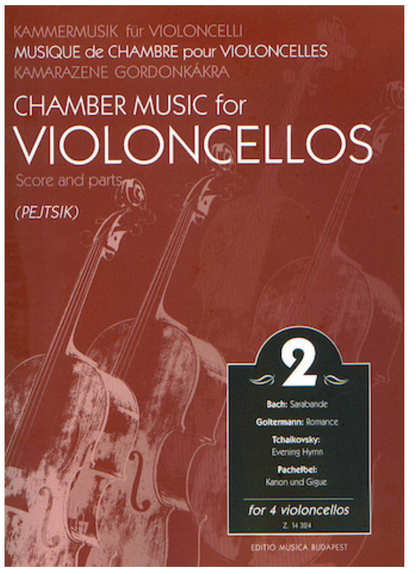 Pejtsik: Chamber Music for Violoncellos Vol.2 (4 cellos), Edito Musica Budapest