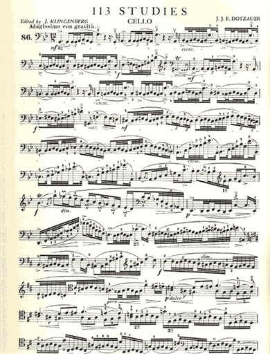 Dotzauer (Klingenberg): 113 Studies Vol.4 (cello)