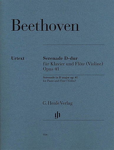 Beethoven, L.van (Voss, ed.): Serenade in D Major, op. 41, urtext (violin or flute and piano)