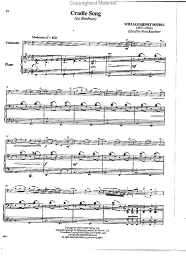 Squire, W.H.: The Squire Cello Solo Collection -8 Classic Solos (cello, MP3, piano)