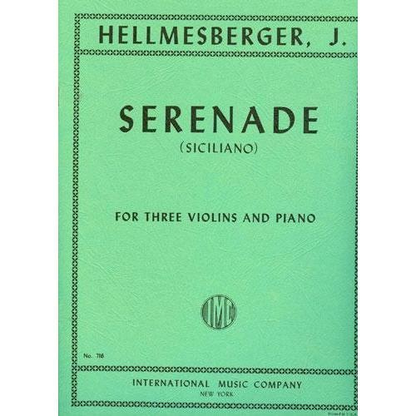 Hellmesberger, Joseph: Serenade (Siciliano) for three violins & piano