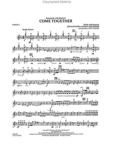 Lennon and McCartney: Come Together-Pops for String Quartet (score and parts)