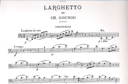 Gounod, Charles: Serenade & Larghetto (cello or violin & piano)