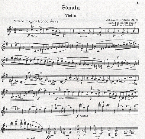 Brahms, J.: Sonata Op.78 in G major (Violin & Piano)