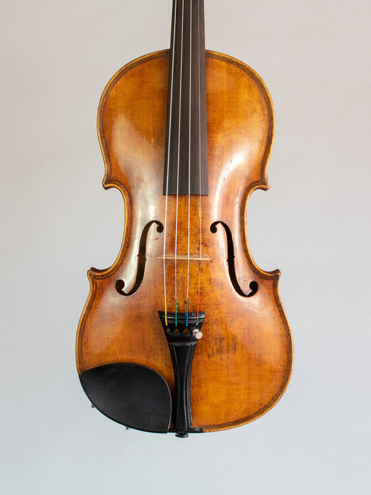 Double-purfled old European violin, unlabeled