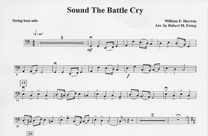 Ewing, R.M.: Sound the Battle Cry (Bass & Piano)