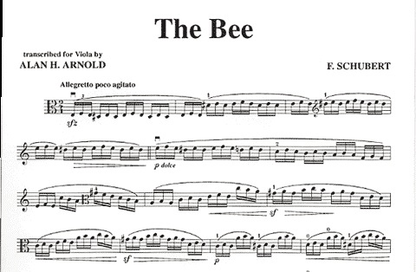 Schubert, Franz (Arnold): The Bee (viola & piano)
