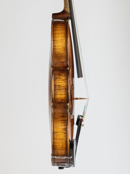 German 14" old unlabeled viola outfit