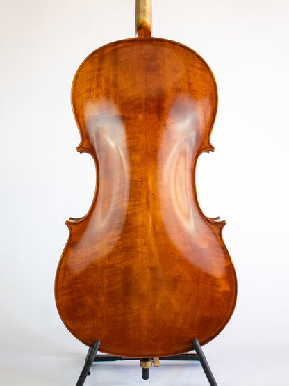 Serafina DX 1/2 cello, fully carved, with free bag, bow, rosin & polish cloth