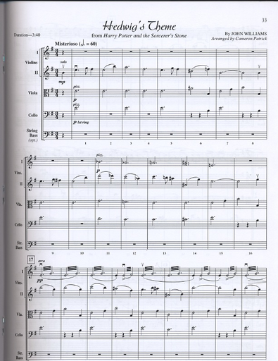 Patrick: Movie String Quartets (score)