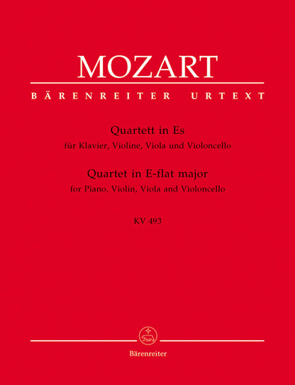 Mozart, W.A. (Federhofer): Piano Quartet in E-flat major, KV493 - URTEXT (piano quartet) Barenreiter