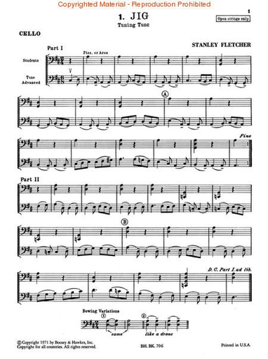 Fletcher, S.: New Tunes for Strings Volume 1 (cello)