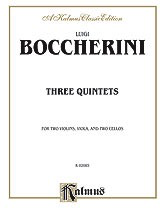 Boccherini, L.: 3 String Quintets (2 violins, viola, and 2 cellos)