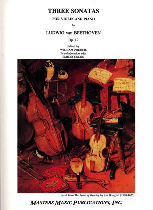 Beethoven, L. van (Preucil): Three Sonatas Op.12 (violin & piano)