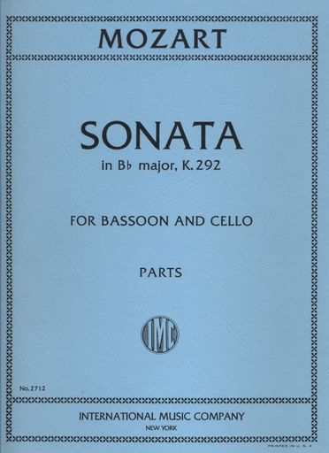 Mozart, W.A.: Sonata in Bb major for Bassoon & Cello K.292 (parts)