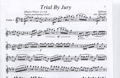 Sullivan (Martelli): Trial by Jury (string quartet)