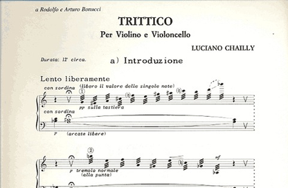 Chailly, Luciano: Trittico for Violin & Cello