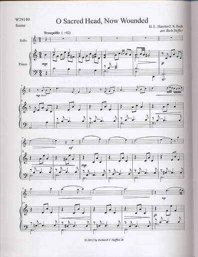Hassler/Bach (Heffler): O Sacred Head, Now Wounded (viola & piano)