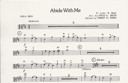 Smith, D.E.: Abide With Me (Viola & Piano)