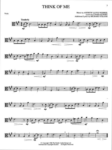 Lloyd Weber A.: Phantom of the Opera (viola)