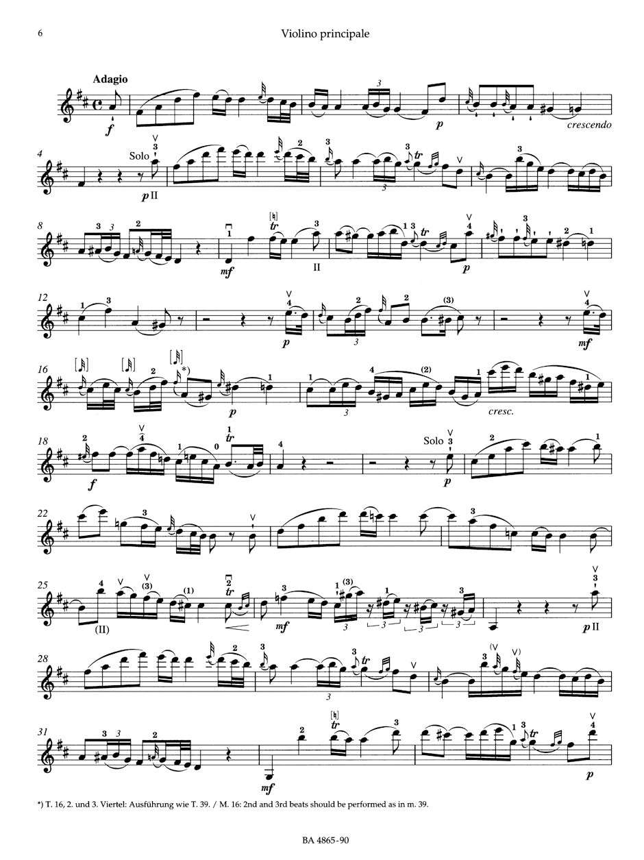 Mozart, W.A. (Wulfhorst): Concerto No. 3 in G Major, KV 216 (violin & piano) Barenreiter Urtext