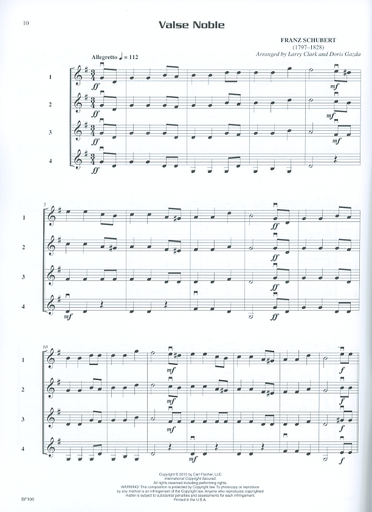Gazda, Doris & Larry Clark: Compatible Quartets for Strings: 21 quartets that can be played by any combination of string instruments (4 violins)