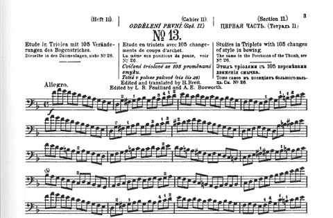 Sevcik, O.: Op.2 No.2 School of Bowing Technique (cello)
