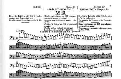 Sevcik, O.: Op.2 No.2 School of Bowing Technique (cello)