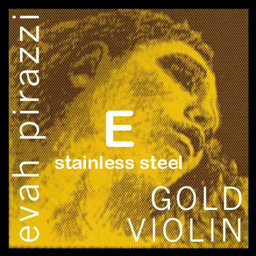 Pirastro EVAH PIRAZZI GOLD, stainless steel violin E string, medium