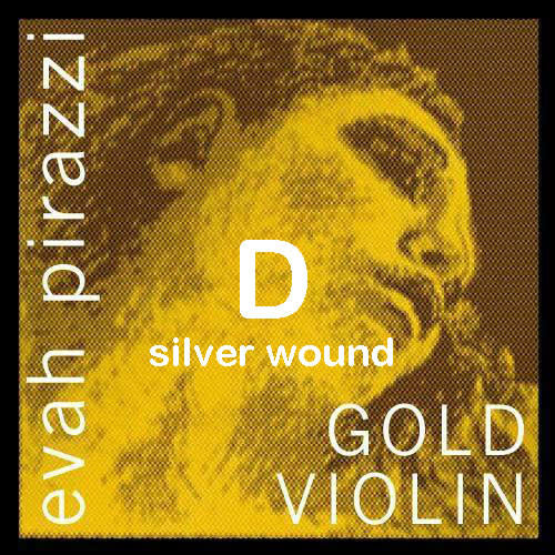 Pirastro EVAH PIRAZZI GOLD violin D string, silver, medium