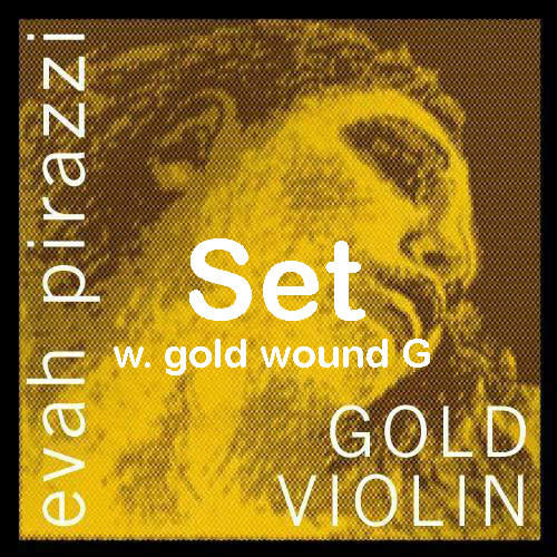 Pirastro EVAH PIRAZZI GOLD violin string set with gold-wound G,