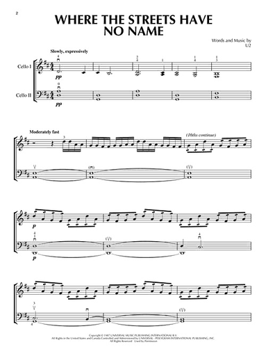 Luka Sulic & Stjepan Hauser: 2 Cellos--An accessible guide to 11 original arrangements (cello duet)