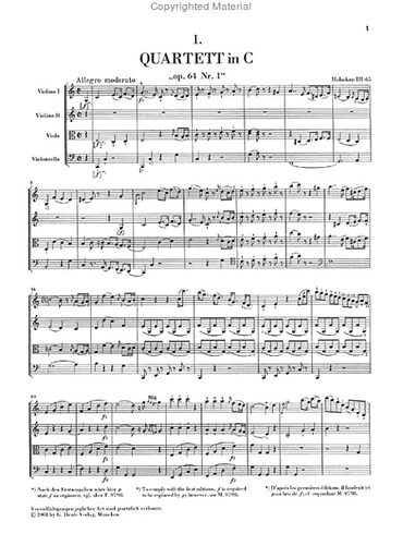 Haydn, F.J. (Feder, ed.): String Quartets, Vol.3, Op.17, urtext (score)