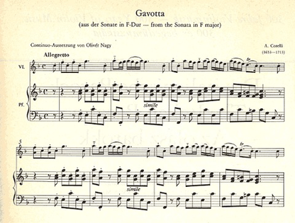 Szeredi (editor): 300 Years of Violin Music-Italian Baroque (violin & piano)