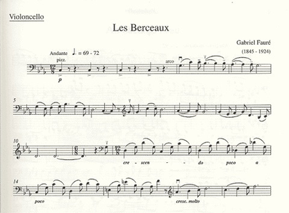 Faure, Gabriel: 4 Melodies (cello & piano) Barenreiter