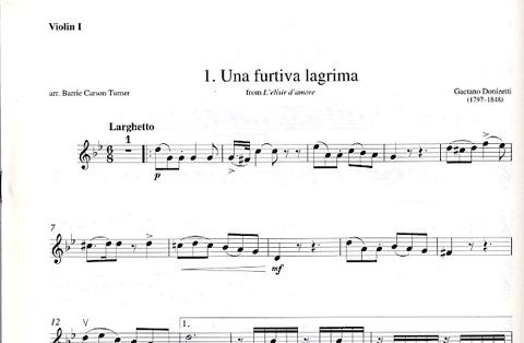 Turner, B.: La donna e mobile-9 Italian Operatic Arias (String Quartet, score & parts)