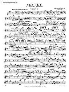 Dvorak, A.: Sextet in A Major, Op.48 (2 violins, 2 viola, and 2 cellos)