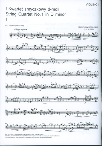Moniuszko, Stanislaw: String Quartets